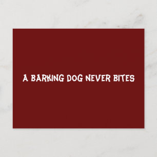 Een knappe hond heeft nooit gebeten briefkaart