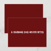Een knappe hond heeft nooit gebeten briefkaart (Voorkant / Achterkant)