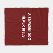 Een knappe hond heeft nooit gebeten fleece deken (Voorkant (Horizontaal))