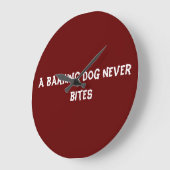 Een knappe hond heeft nooit gebeten grote klok (Hoek)