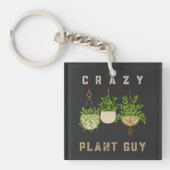 Een knappe Plant kerel, Gardening Lover Sleutelhanger (voorkant)