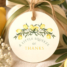 Een kneepje dank lemon citrus baby shower