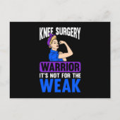 Een knievervanging is niet voor de zwakte feestdagenkaart (Voorkant)