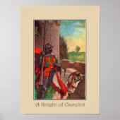 Een Knight of Camelot Art Print (Voorkant)