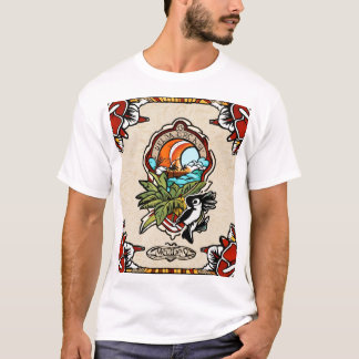 Een knipoog naar de klassieke flash tattoo stijl. t-shirt