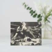 Een knock-out - George Bellows - 1921 Briefkaart (Staand voorkant)