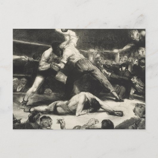 Een knock-out - George Bellows - 1921 Briefkaart (Voorkant)