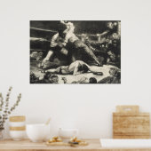 Een knock-out - George Bellows - 1921 Poster (Keuken)