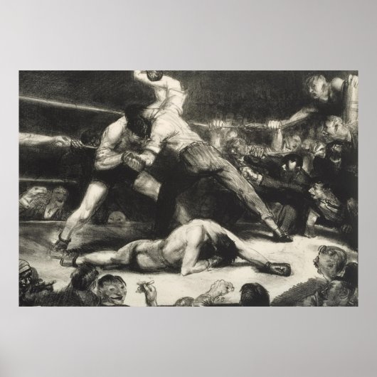 Een knock-out - George Bellows - 1921 Poster (Voorkant)