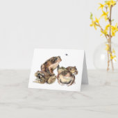 Een knoop van padden kaart (Gele Bloem)