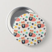 een knop ronde button 7,6 cm (Voorkant /achterkant)