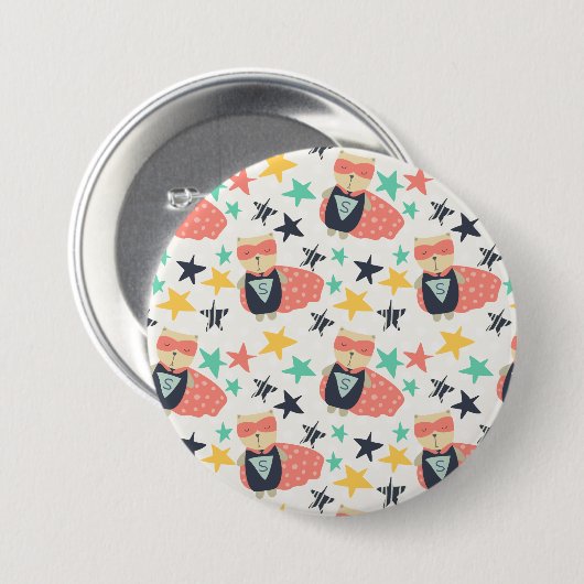 een knop ronde button 7,6 cm (Voorkant /achterkant)