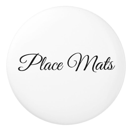 Een knop voor uw placematlaade (Voorkant)
