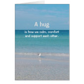 Een knuffel.............." (Voorkant)