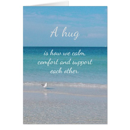 Een knuffel.............." (Voorkant)