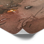 Een knuffel beren in de regen poster (Hoek)