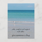 Een knuffel.............." briefkaart (Voorkant)