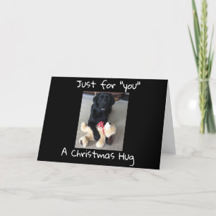 EEN 'KNUFFEL' EN DAN 'MISTLETOE' KUS MET KERST FEESTDAGEN KAART