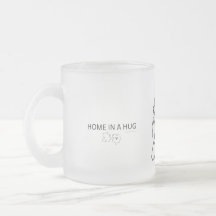Een knuffel is een thuis - Vorstglas mok - Reena D