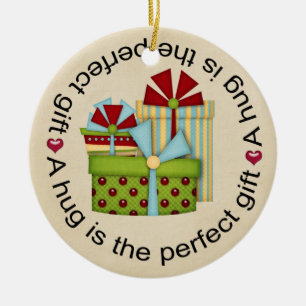 Een knuffel keramisch ornament