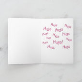 Een knuffel nodig kaart (Binnen)