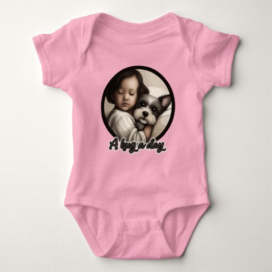 Een knuffel per dag romper (Voorkant)