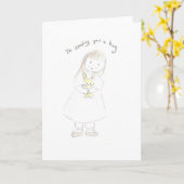 Een knuffel sturen kaart (Gele Bloem)