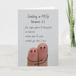 Een knuffel sturen omdat ik er toe doe Pret Humor Kaart