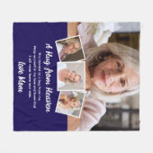 Een knuffel uit de hemel Foto Memorial Keepsake Fleece Deken (Voorkant (Horizontaal))