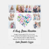 Een knuffel uit de hemel Foto Memorial Keepsake Fleece Deken (Voorkant)