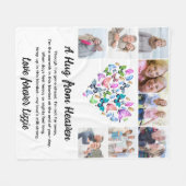 Een knuffel uit de hemel Foto Memorial Keepsake Fleece Deken (Voorkant (Horizontaal))