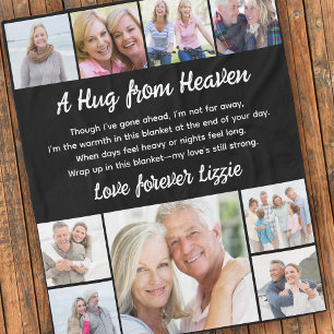 Een knuffel uit de hemel Foto Memorial Keepsake Fleece Deken