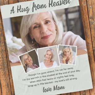 Een knuffel uit de hemel Foto Memorial Keepsake Fleece Deken