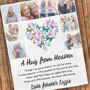 Een knuffel uit de hemel Foto Memorial Keepsake Fleece Deken