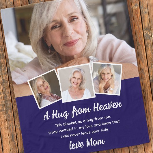 Een knuffel uit de hemel Foto Memorial Keepsake Fleece Deken