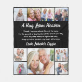 Een knuffel uit de hemel Foto Memorial Keepsake Fleece Deken (Voorkant)