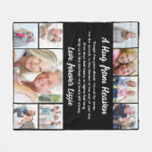 Een knuffel uit de hemel Foto Memorial Keepsake Fleece Deken (Voorkant (Horizontaal))