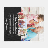 Een knuffel uit de hemel Foto Memorial Keepsake Fleece Deken (Voorkant (Horizontaal))