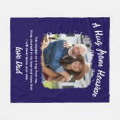Een knuffel uit de hemel Foto Memorial Keepsake Fleece Deken (Voorkant (Horizontaal))