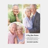 Een knuffel uit de hemel Gedicht Foto Verdriet Mem Fleece Deken (Voorkant)