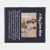 Een knuffel van mama Gepersonaliseerde Moederdag Fleece Deken (Voorkant (Horizontaal))