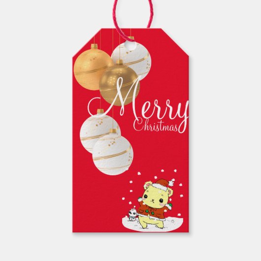 Een knuffel voor Kerstmis Cadeaulabel (Voorkant)