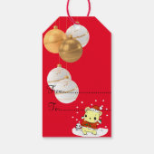 Een knuffel voor Kerstmis Cadeaulabel (Achterkant)