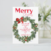 Een knuffel voor Kerstmis Kaart (Staand voorkant)