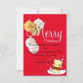 Een knuffel voor Kerstmis Kaart (Voorkant)