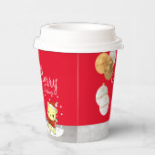 Een knuffel voor Kerstmis Papieren Bekers (Rechts)