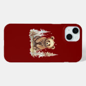 Een knuffelende kleine beer - Artistieke illustrat Case-Mate iPhone Case (Achterkant (horizontaal))