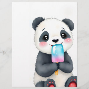 Een knuffelpanda flyer