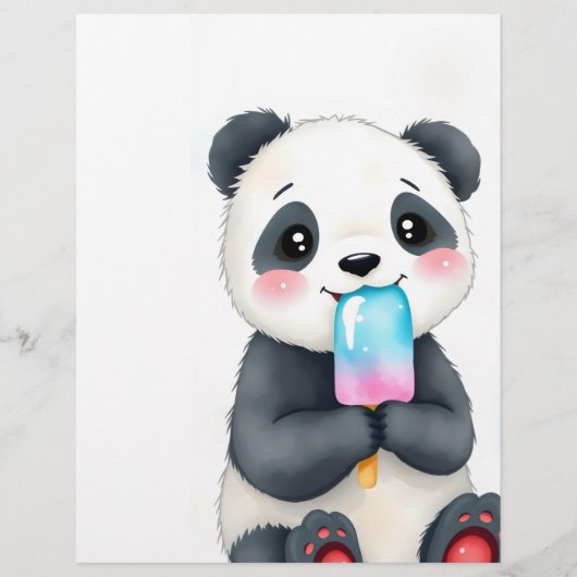 Een knuffelpanda flyer (Voorkant)