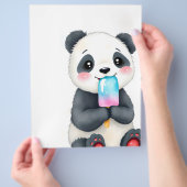 Een knuffelpanda flyer (Hand)